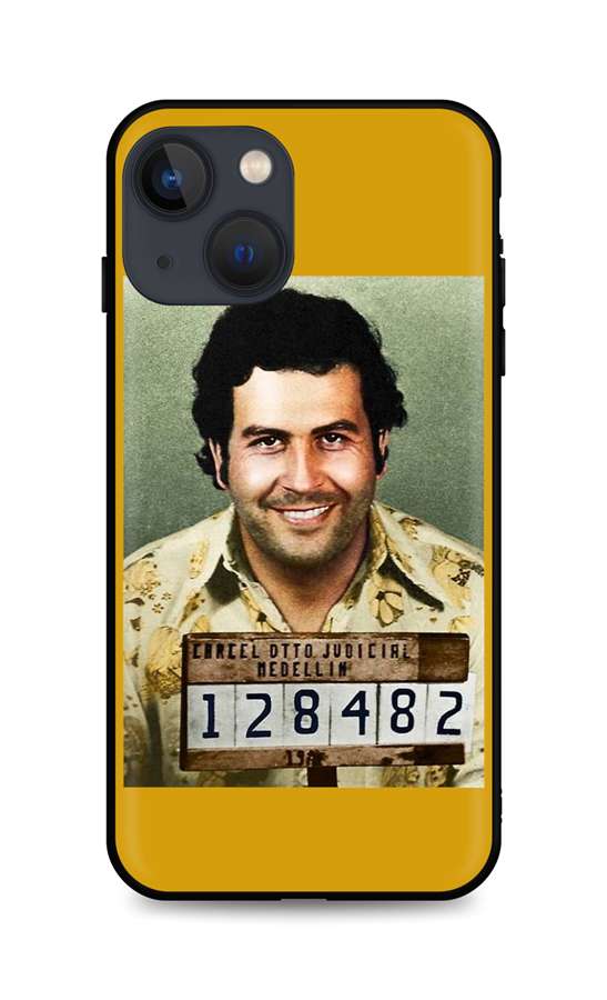Zadní silikonový kryt TopQ DARK na mobil iPhone 13 Pablo Escobar