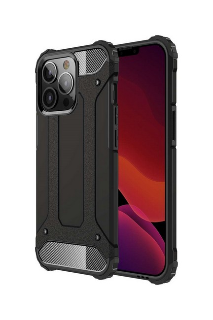 Zadní kryt TopQ na mobil iPhone 13 Pro Panzer černý