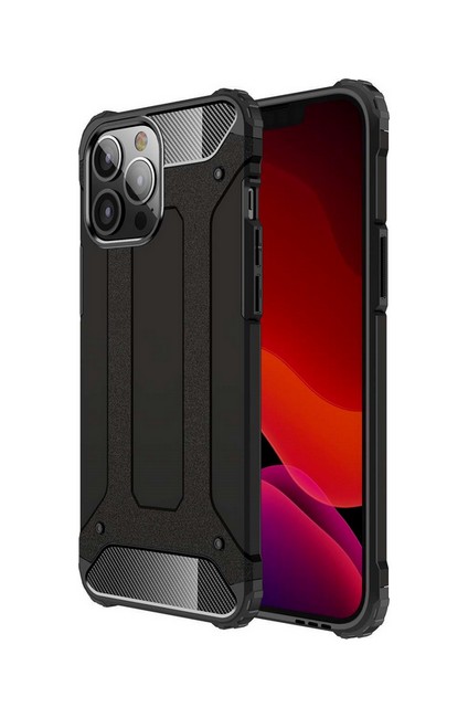 Zadní kryt TopQ na mobil iPhone 13 Pro Max Panzer černý