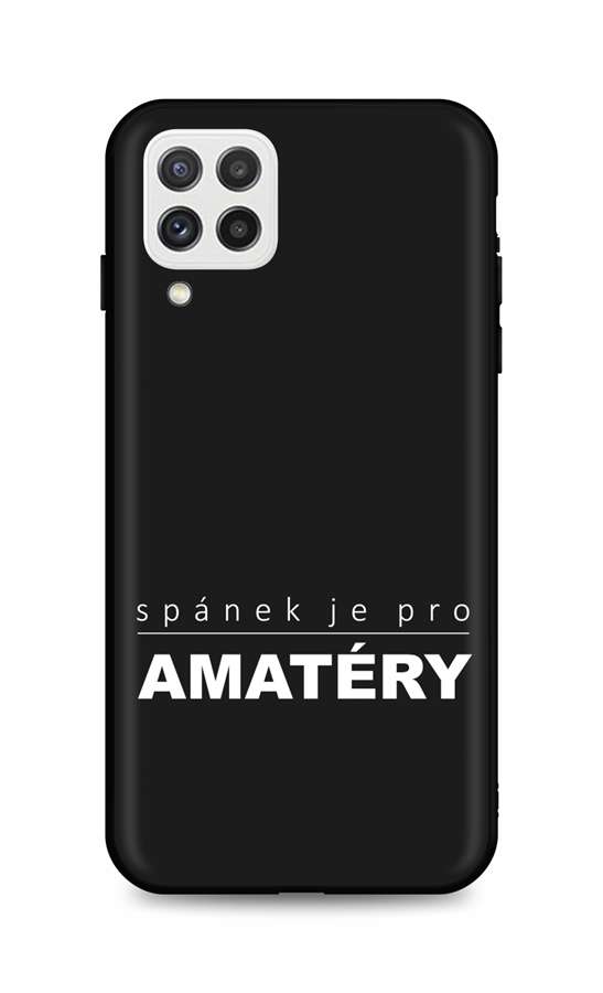 Zadní silikonový kryt TopQ DARK na mobil Samsung A22 Bez spánku