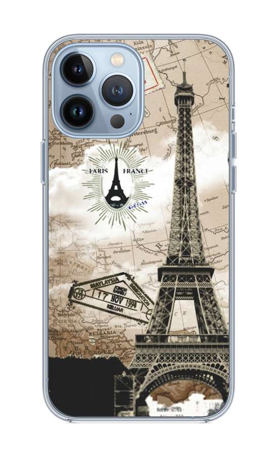 Zadní silikonový kryt TopQ na mobil iPhone 13 Pro Max Paris 2