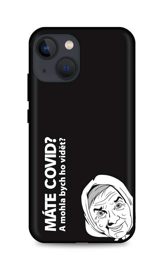 Zadní silikonový kryt TopQ DARK na mobil iPhone 13 mini Můžu ho vidět?