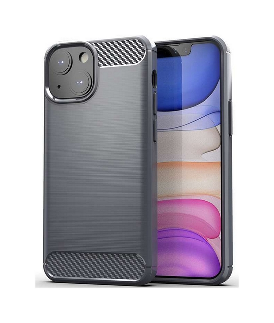 Zadní silikonový kryt TopQ na mobil iPhone 13 mini šedý