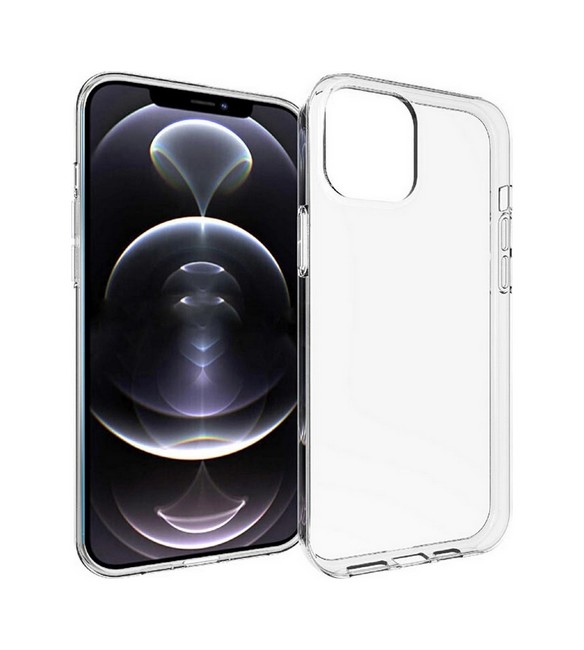 Zadní silikonový kryt TopQ na mobil iPhone 13 Pro Max 1 mm průhledný