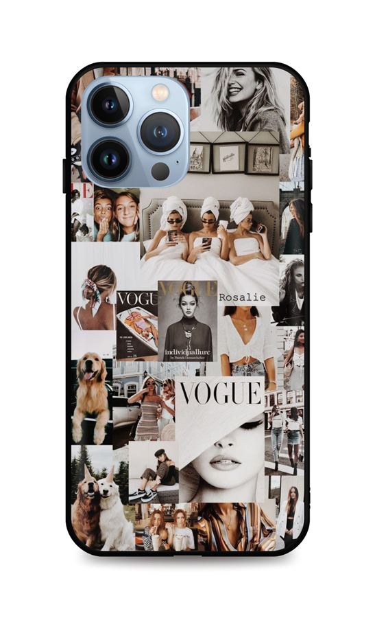 Zadní silikonový kryt TopQ DARK na mobil iPhone 13 Pro Max VOGUE