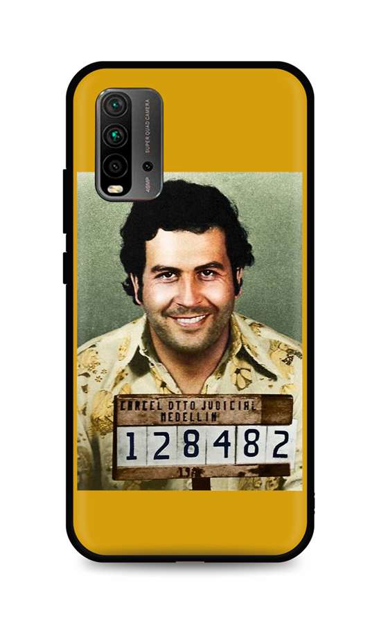 Zadní silikonový kryt TopQ DARK na mobil Xiaomi Redmi 9T Pablo Escobar