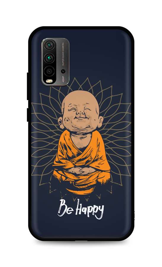 Zadní silikonový kryt TopQ DARK na mobil Xiaomi Redmi 9T Be Happy