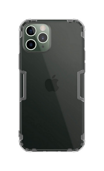 Zadní silikonový kryt Nillkin na mobil iPhone 12 Pro Max tmavý
