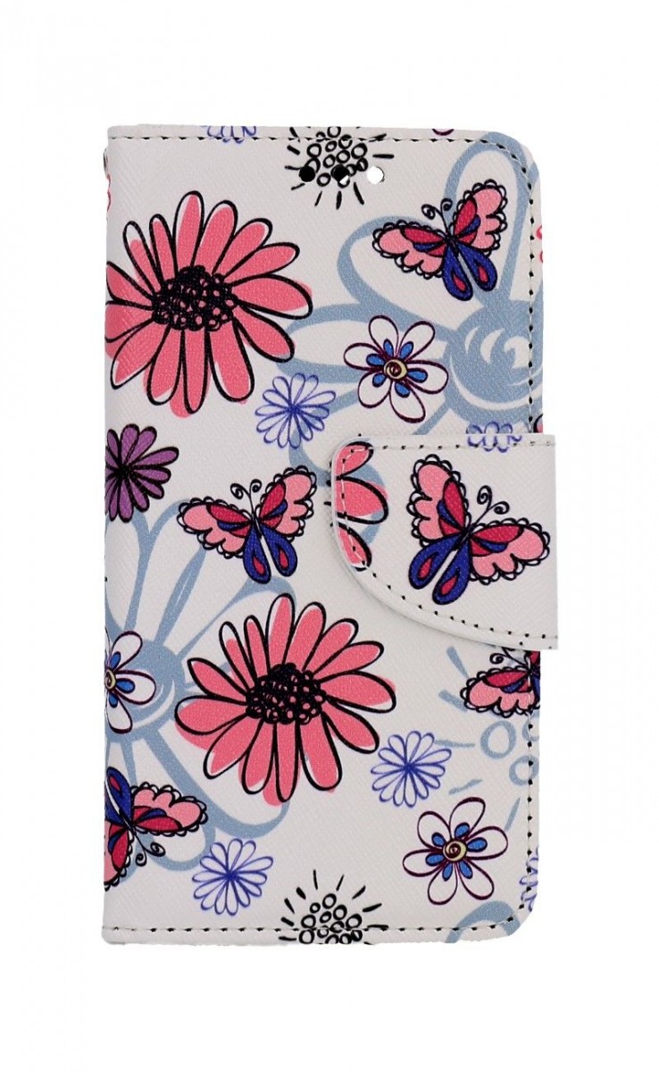 Knížkové pouzdro TopQ na mobil iPhone 13 mini Flowers