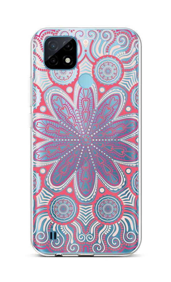 Zadní silikonový kryt TopQ na mobil Realme C21 Romantic Mandala