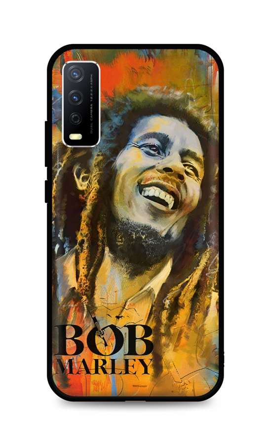 Zadní silikonový kryt TopQ DARK na mobil Vivo Y20s Bob Marley