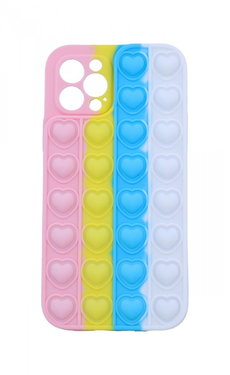Zadní kryt TopQ Heart Pop It na mobil iPhone 13 Pro barevný