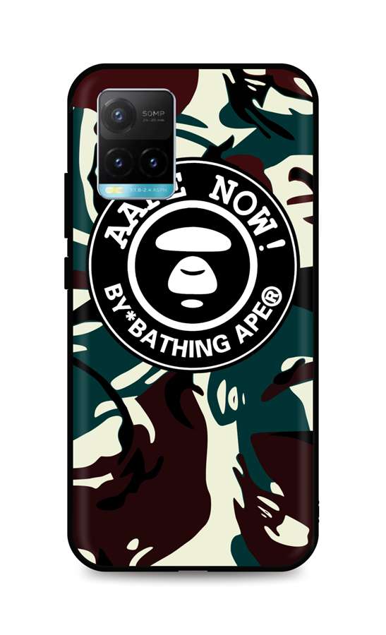 Zadní 3D silikonový kryt TopQ na mobil Vivo Y21s Army