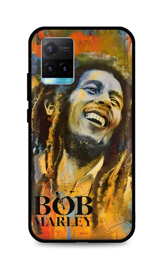 Zadní silikonový kryt TopQ DARK na mobil Vivo Y21s Bob Marley