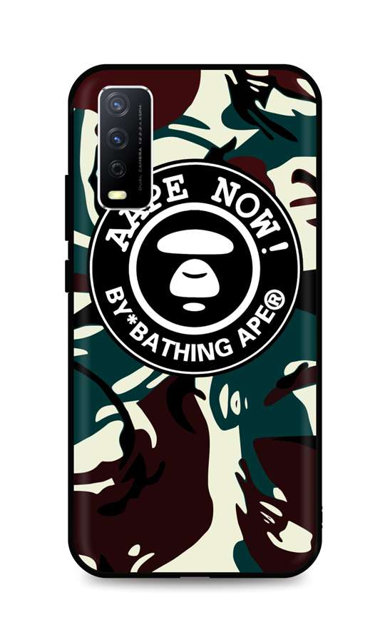 Zadní 3D silikonový kryt TopQ na mobil Vivo Y20s Army