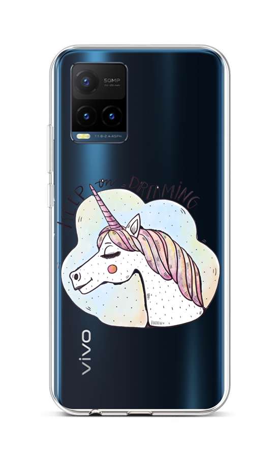 Zadní silikonový kryt TopQ na mobil Vivo Y21s Dreaming