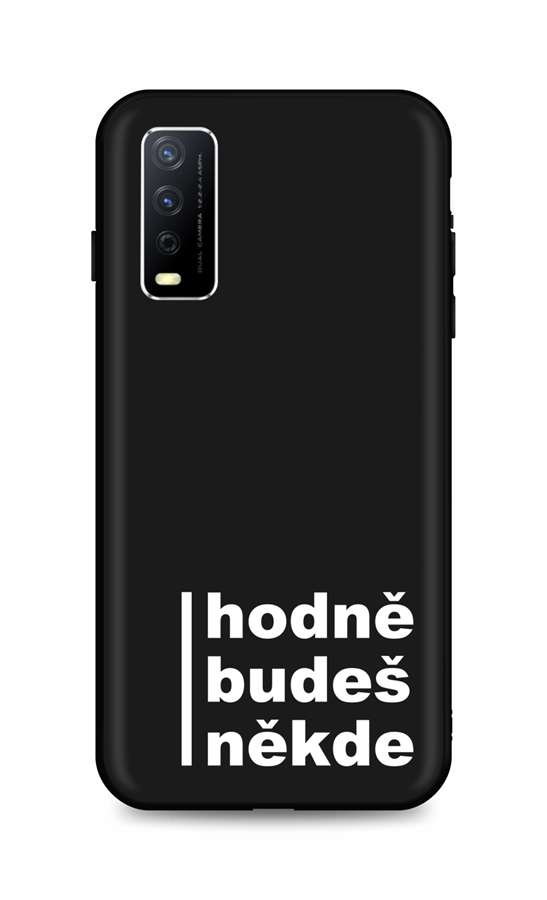 Zadní silikonový kryt TopQ DARK na mobil Vivo Y11s Hodně budeš někde