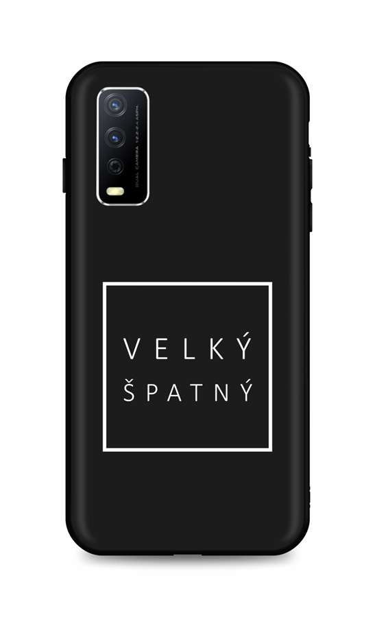 Zadní silikonový kryt TopQ DARK na mobil Vivo Y11s Velký špatný