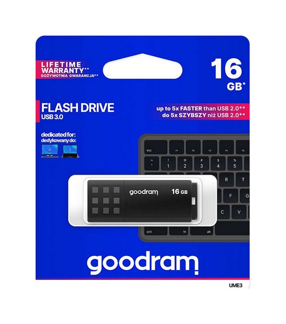 Flash disk značky GOODRAM UME3 16GB černý