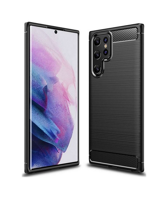 Zadní silikonový kryt TopQ na mobil Samsung S22 Ultra černý