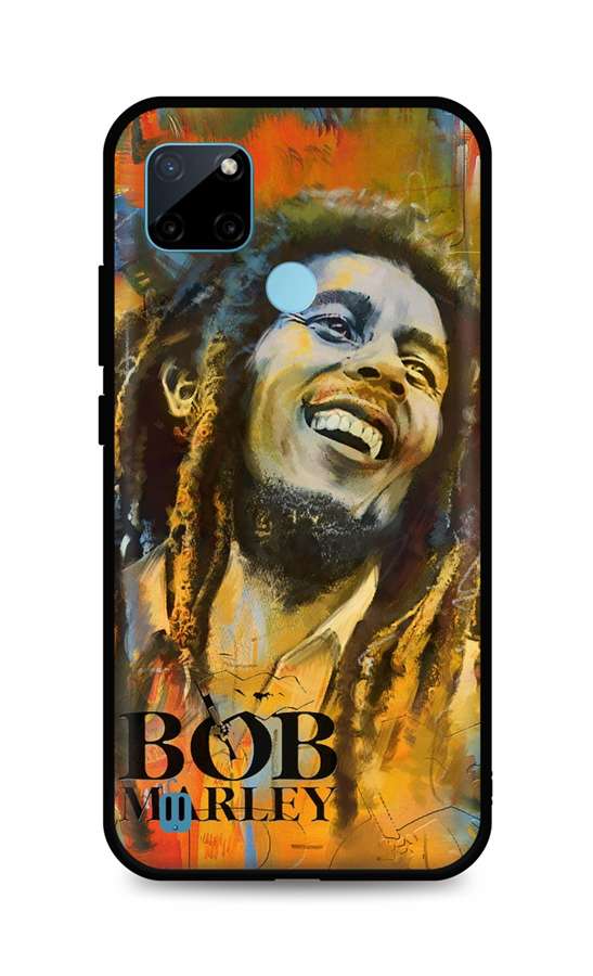 Zadní silikonový kryt TopQ DARK na mobil Realme C21Y Bob Marley