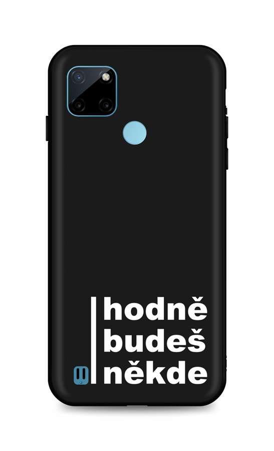 Zadní silikonový kryt TopQ DARK na mobil Realme C21Y Hodně budeš někde