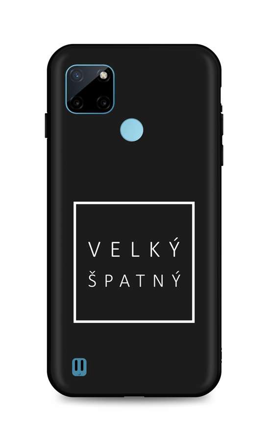 Zadní silikonový kryt TopQ DARK na mobil Realme C21Y Velký špatný