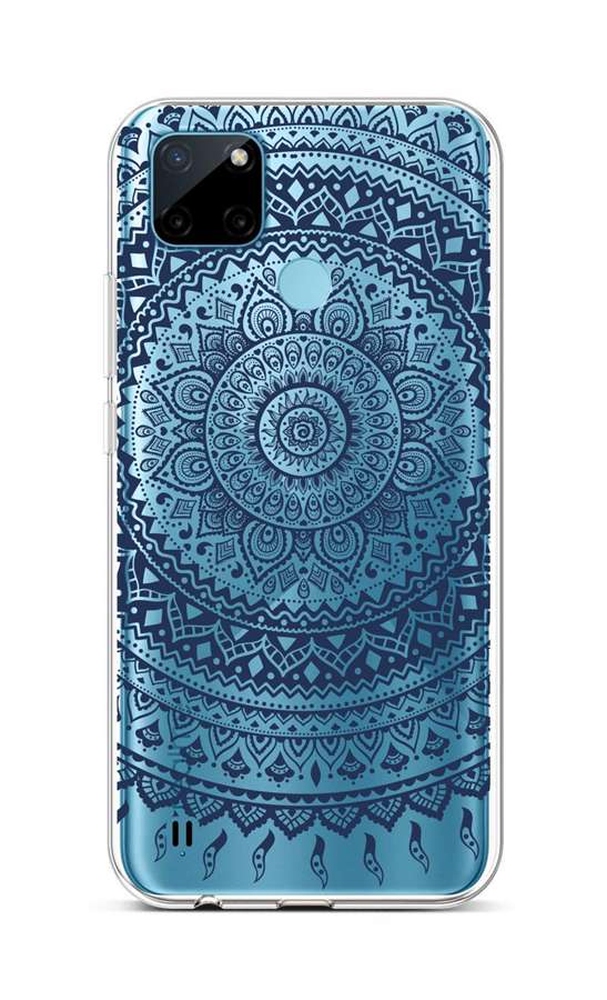 Zadní silikonový kryt TopQ na mobil Realme C21Y Navy Mandala