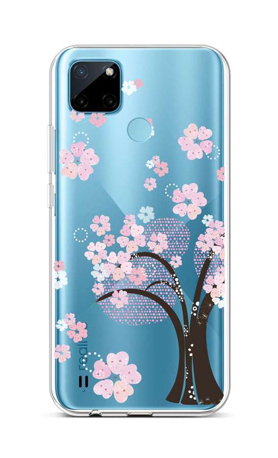 Zadní silikonový kryt TopQ na mobil Realme C21Y Cherry Tree