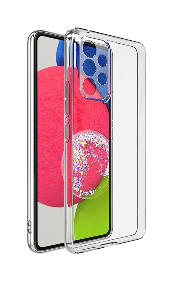 Zadní silikonový kryt TopQ na mobil Samsung A53 5G 2 mm průhledný