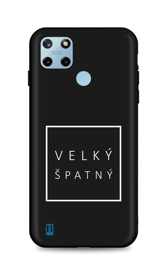 Zadní silikonový kryt TopQ DARK na mobil Realme C25Y Velký špatný