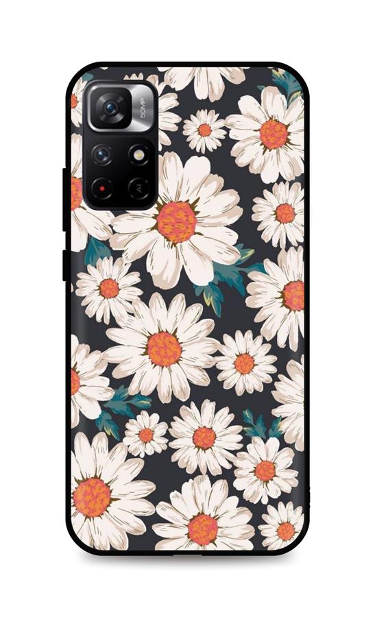 Zadní 3D silikonový kryt TopQ na mobil Xiaomi Poco M4 Pro 5G Kopretiny