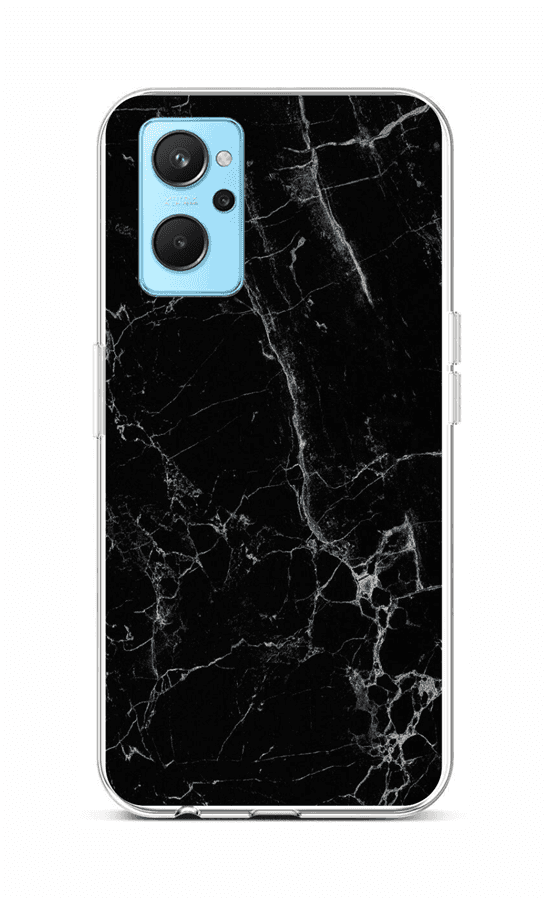 Zadní silikonový kryt TopQ STYLE na mobil Realme 9i Mramor černý