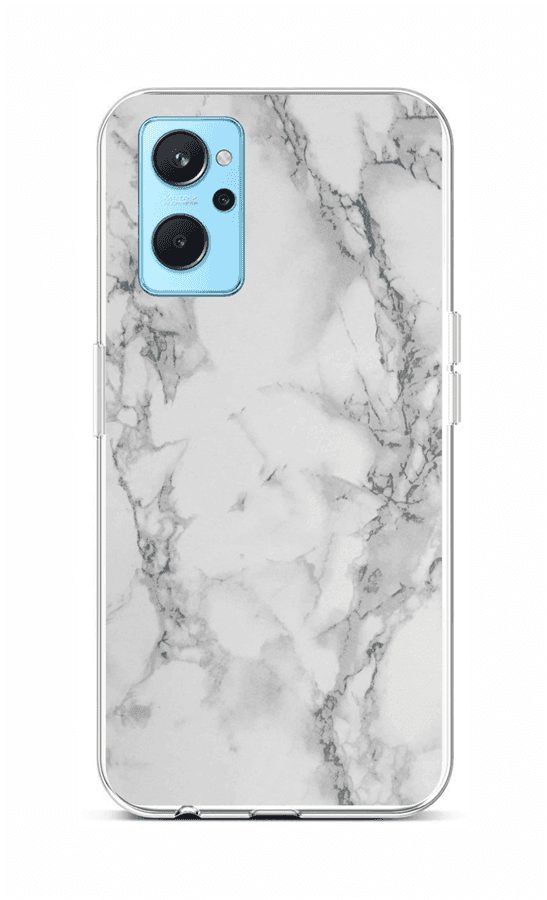 Zadní silikonový kryt TopQ STYLE na mobil Realme 9i Mramor bílý