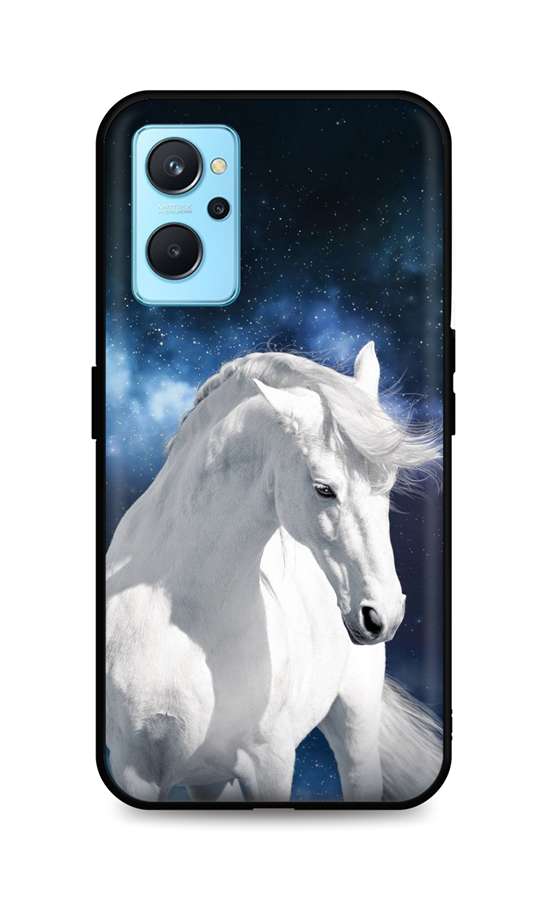 Zadní silikonový kryt TopQ DARK na mobil Realme 9i White Horse