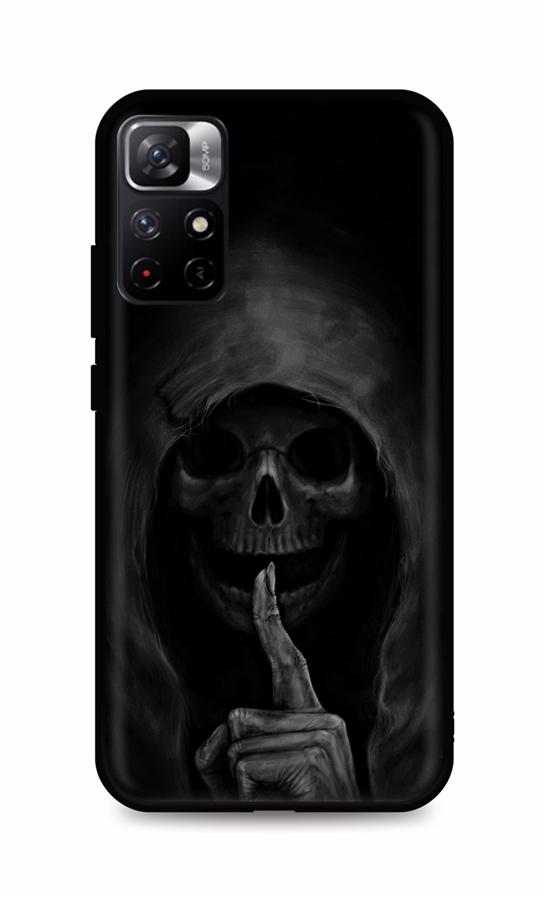 Zadní silikonový kryt TopQ DARK na mobil Xiaomi Poco M4 Pro 5G Dark Grim Reaper