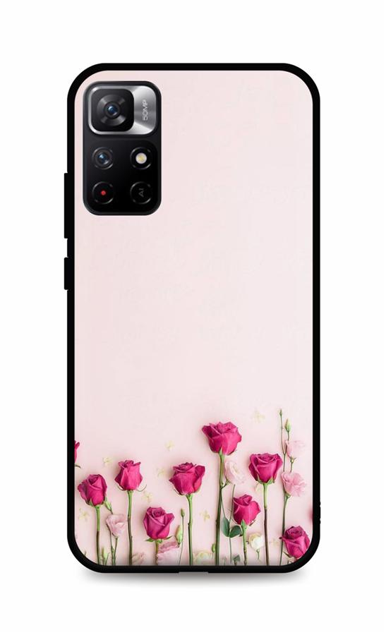 Zadní silikonový kryt TopQ DARK na mobil Xiaomi Poco M4 Pro 5G Roses