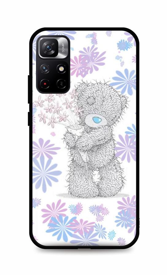 Zadní silikonový kryt TopQ DARK na mobil Xiaomi Poco M4 Pro 5G Floral Teddy