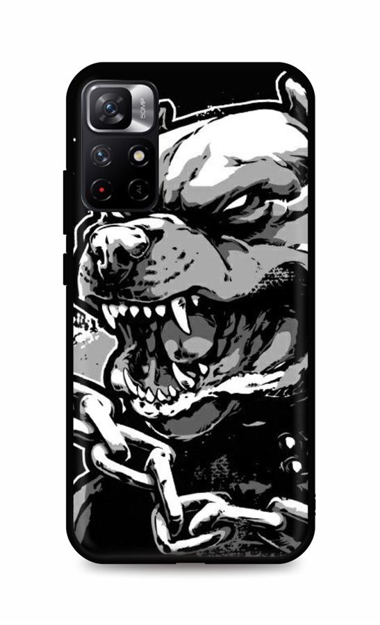 Zadní silikonový kryt TopQ DARK na mobil Xiaomi Poco M4 Pro 5G Agressive Pitbull