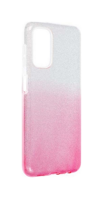 Zadní pevný kryt Forcell na mobil Samsung A13 glitter stříbrno-růžový