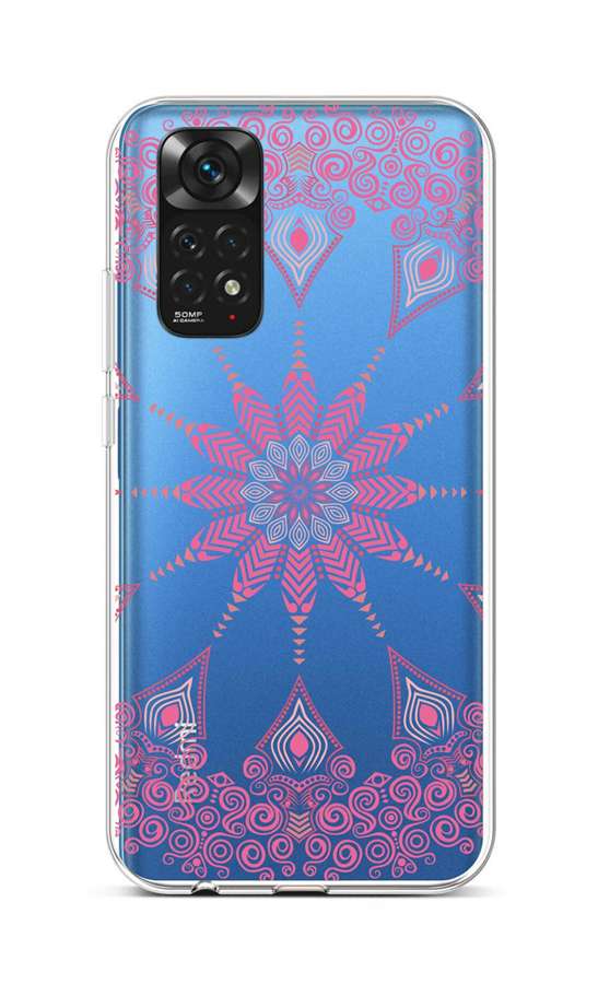 Zadní silikonový kryt TopQ na mobil Xiaomi Redmi Note 11 Pink Mandala
