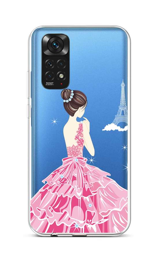 Zadní silikonový kryt TopQ na mobil Xiaomi Redmi Note 11 Pink Princess