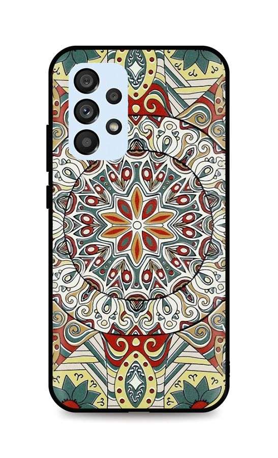 Zadní 3D silikonový kryt TopQ na mobil Samsung A53 5G Barevná mandala