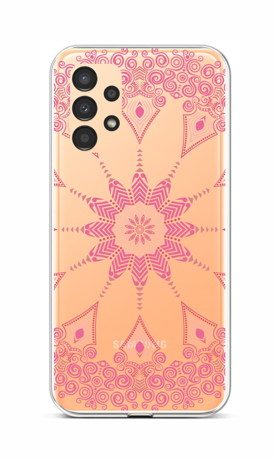 Zadní silikonový kryt TopQ na mobil Samsung A13 Pink Mandala