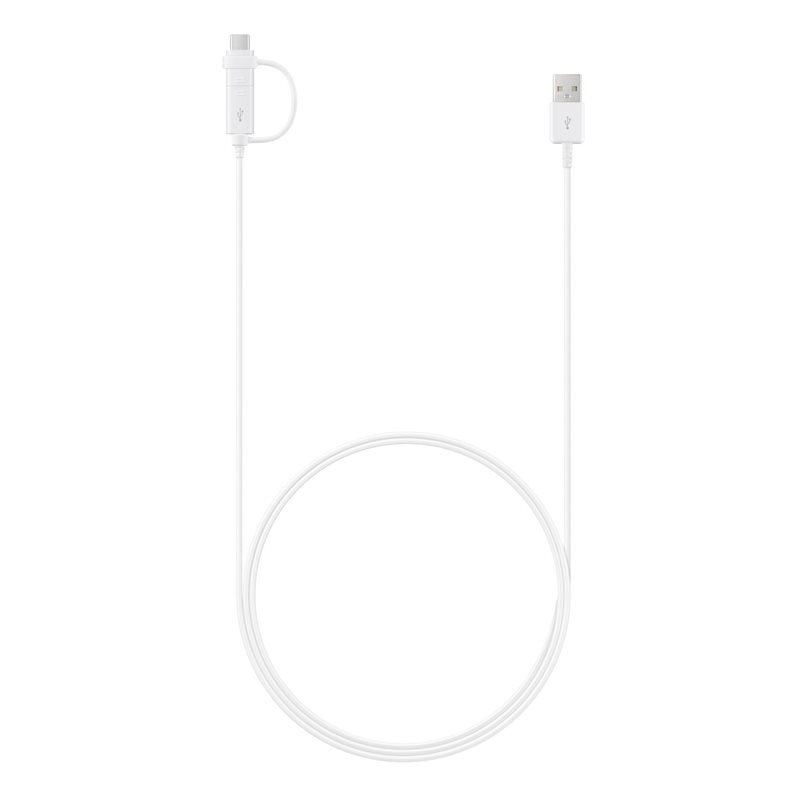EP-DG930DWE Samsung Combo Type C/microUSB Datový Kabel White (Bulk)