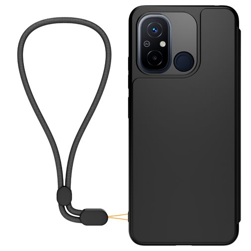 Knížkové pouzdro Made for Xiaomi na Xiaomi Redmi 12C s poutkem černé