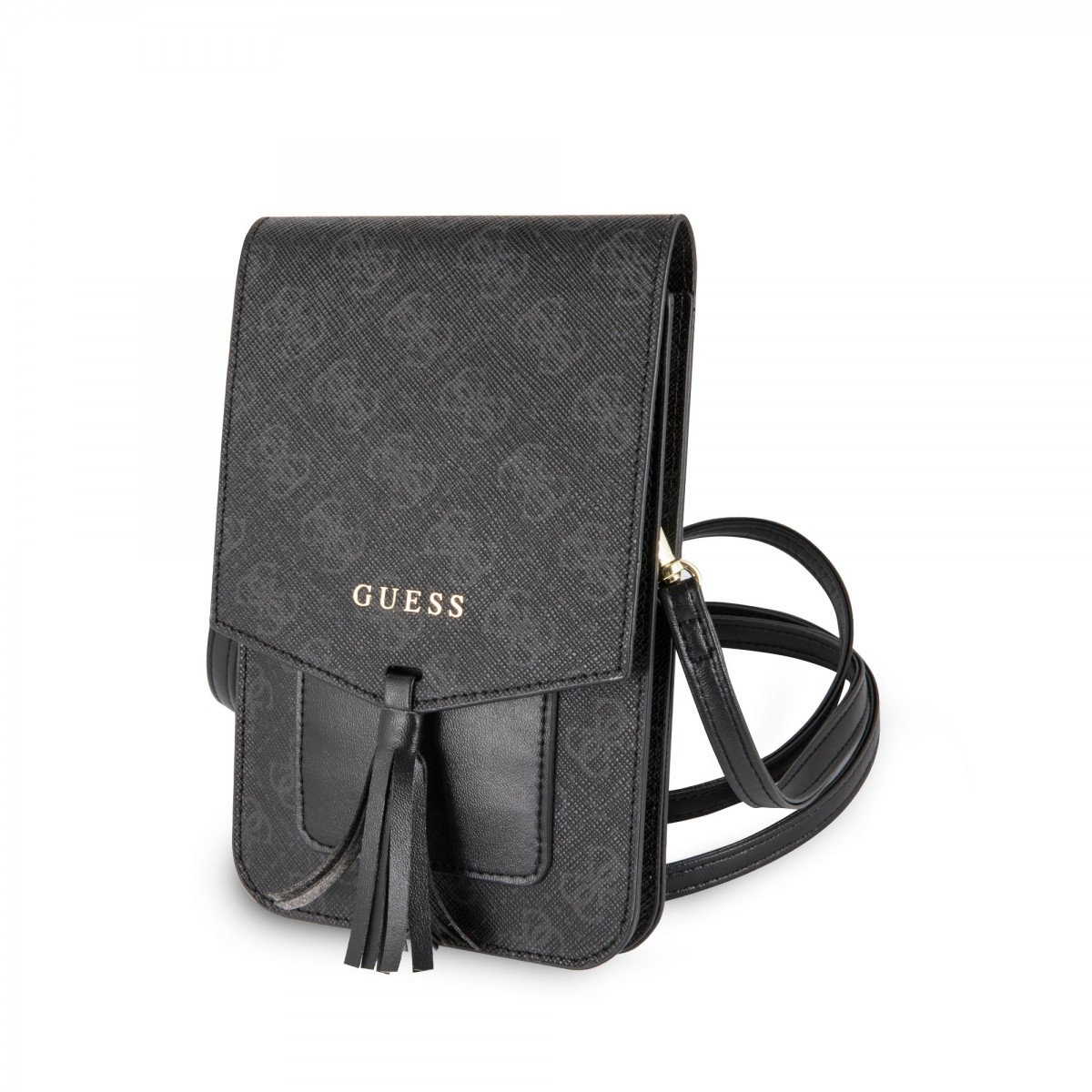 Kabelka na mobil Guess 4G Wallet Universal černá
