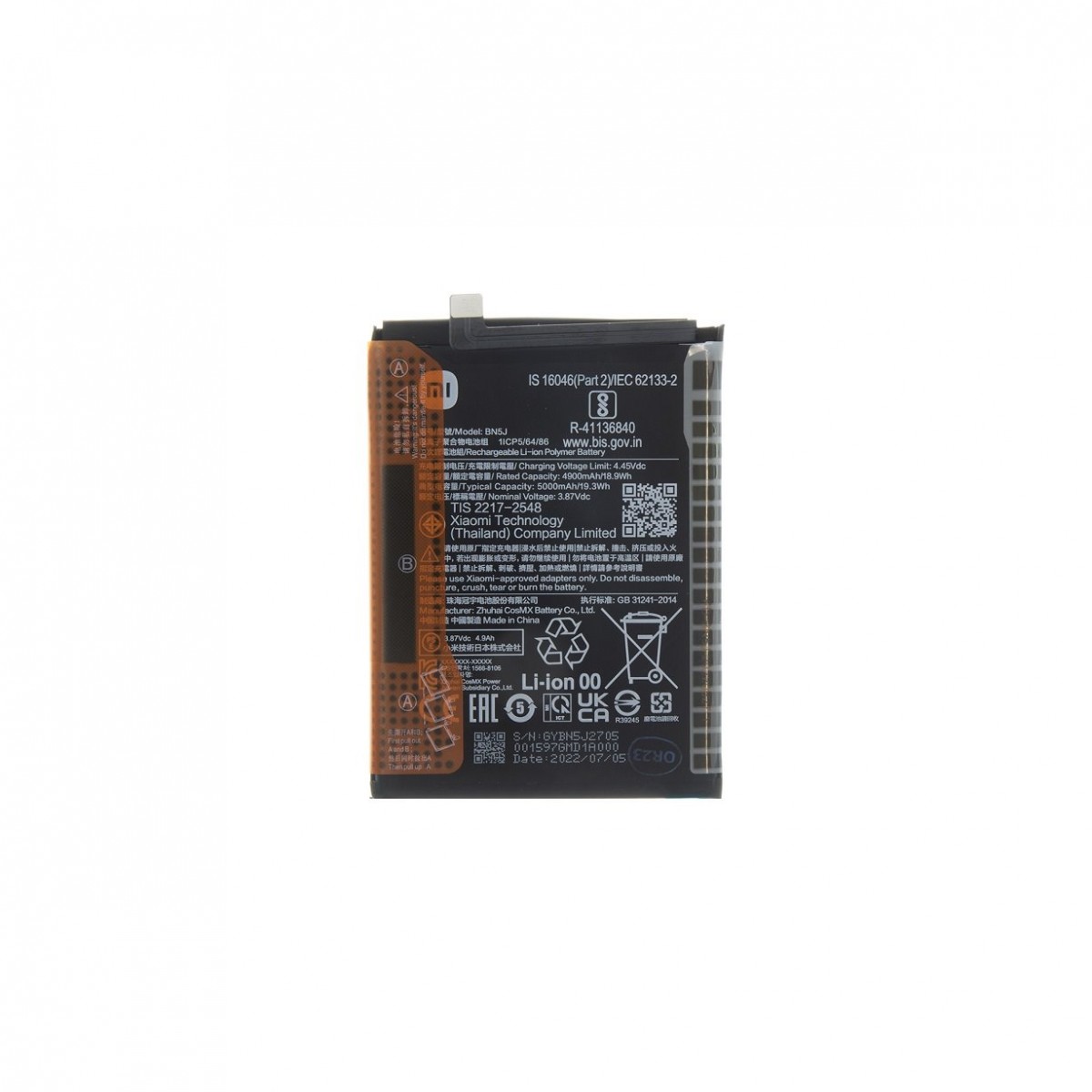 BN5J Xiaomi Original Baterie 5000mAh (Service Pack)