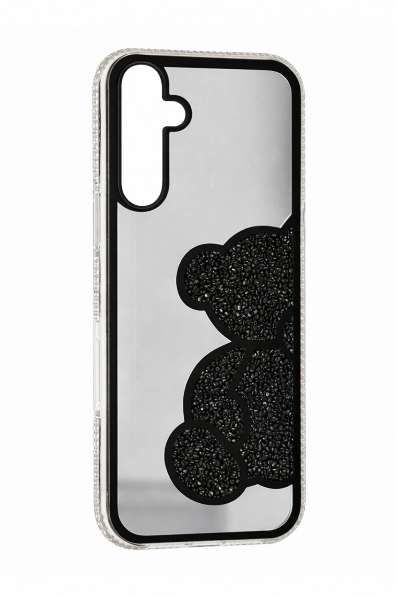 Zadní kryt Teddy Bear pro Samsung Galaxy S24/S25 černý