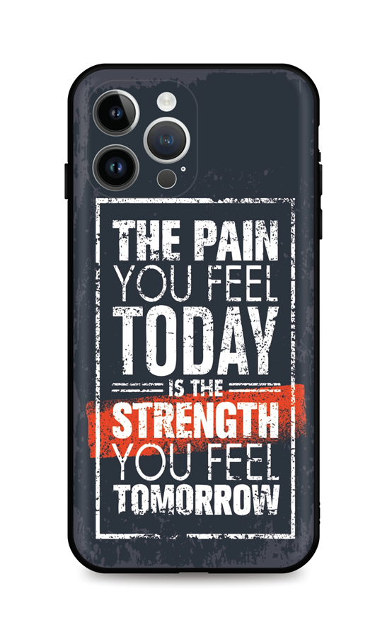 Zadní kryt TopQ DARK na mobil iPhone 15 Pro Strength